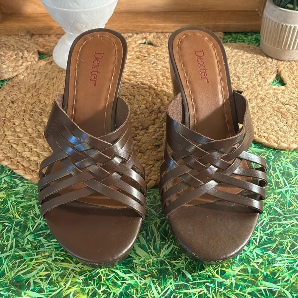 Dexter Brown Wedge Shoes